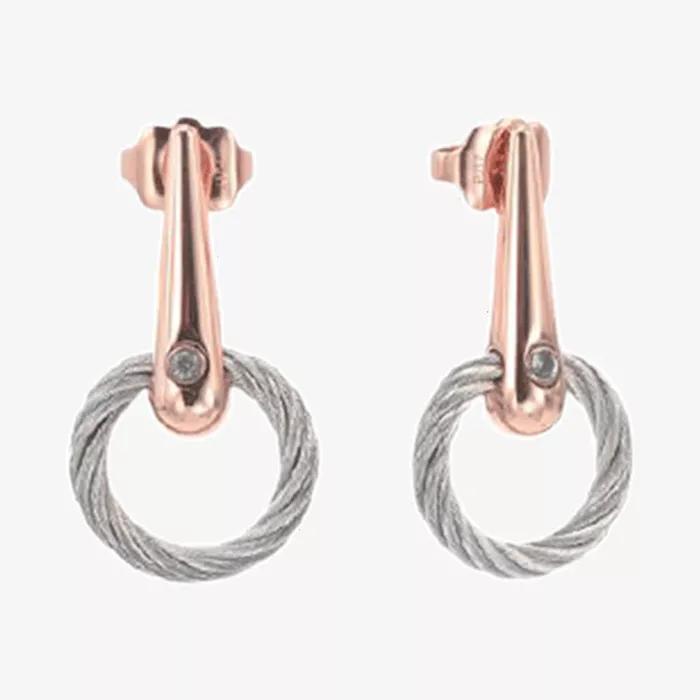 Charriol Infinity Zen Earrings — view 1