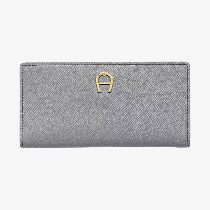Aigner Maia Industrial Grey Bill and Card Case — view 1