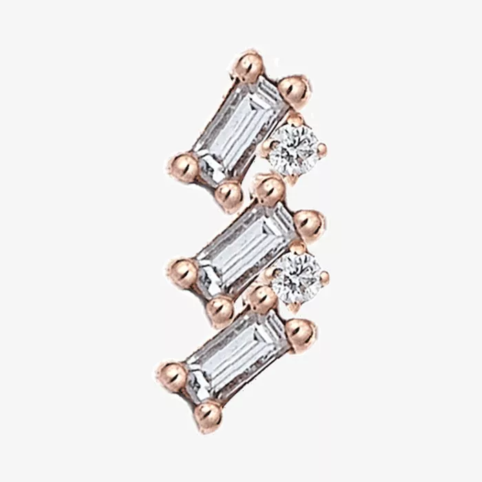 Kismet by Milka Baguette Earring — view 1