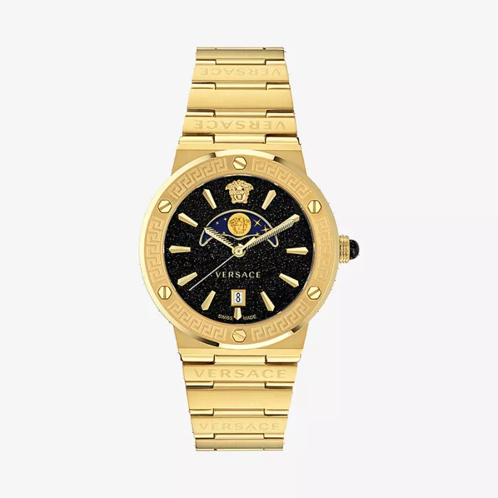 Versace ساعة غريكا لوغو بمؤشر طور القمر — عرض 1
