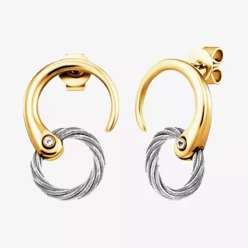 Charriol Infinity Zen Earrings — view 1
