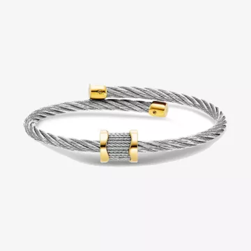 Charriol Forever Waves Charm Bangle — view 1