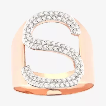 Kismet by Milka Monogram Ring — view 1