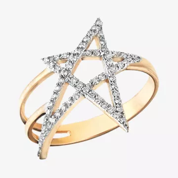 Kismet by Milka Struck Star Ring — view 1
