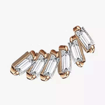 Kismet by Milka Baguette Earring — view 1