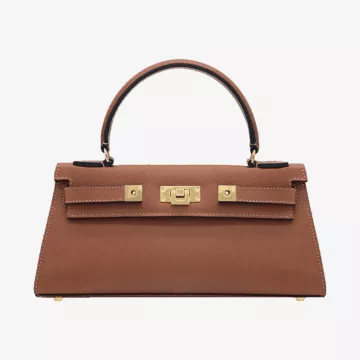 Lalage Beaumont Maya East West Dolomite Pebble Handbag